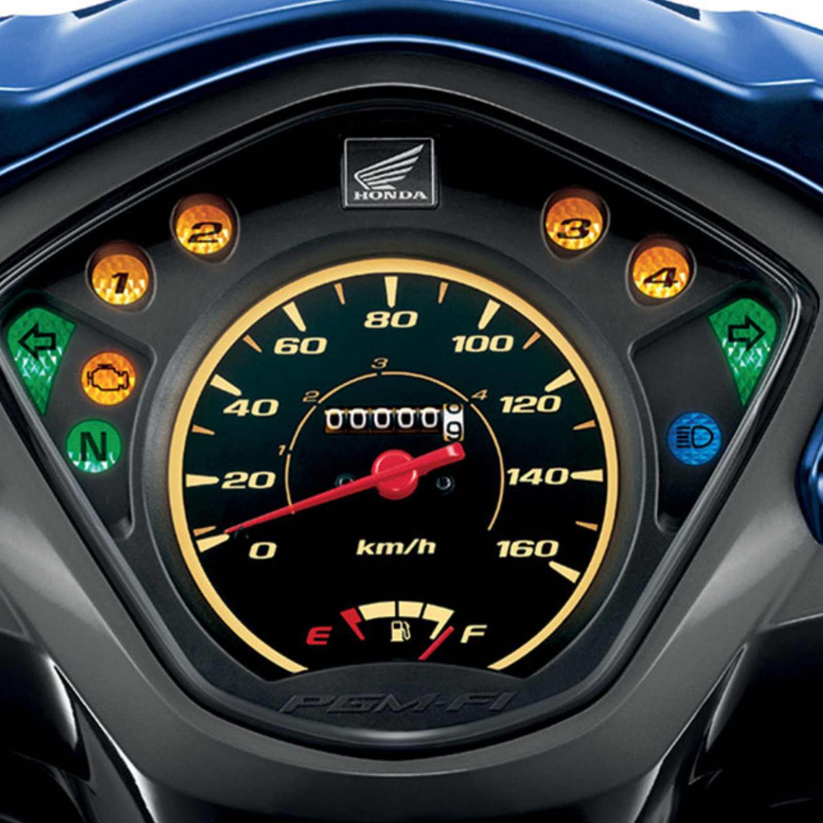 Clear Instrument Cluster with Gear Indicator ของ Honda Wave 110i รุ่นล้อแม็ก ปี 2017