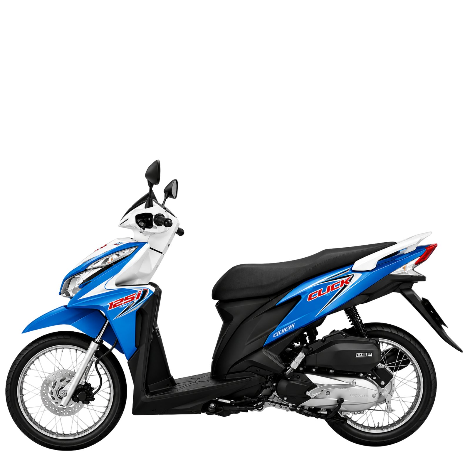 Honda Click 125i 2012 รุ่น i Tune-up ล้อซี่ลวด สีน้ำเงินขาว