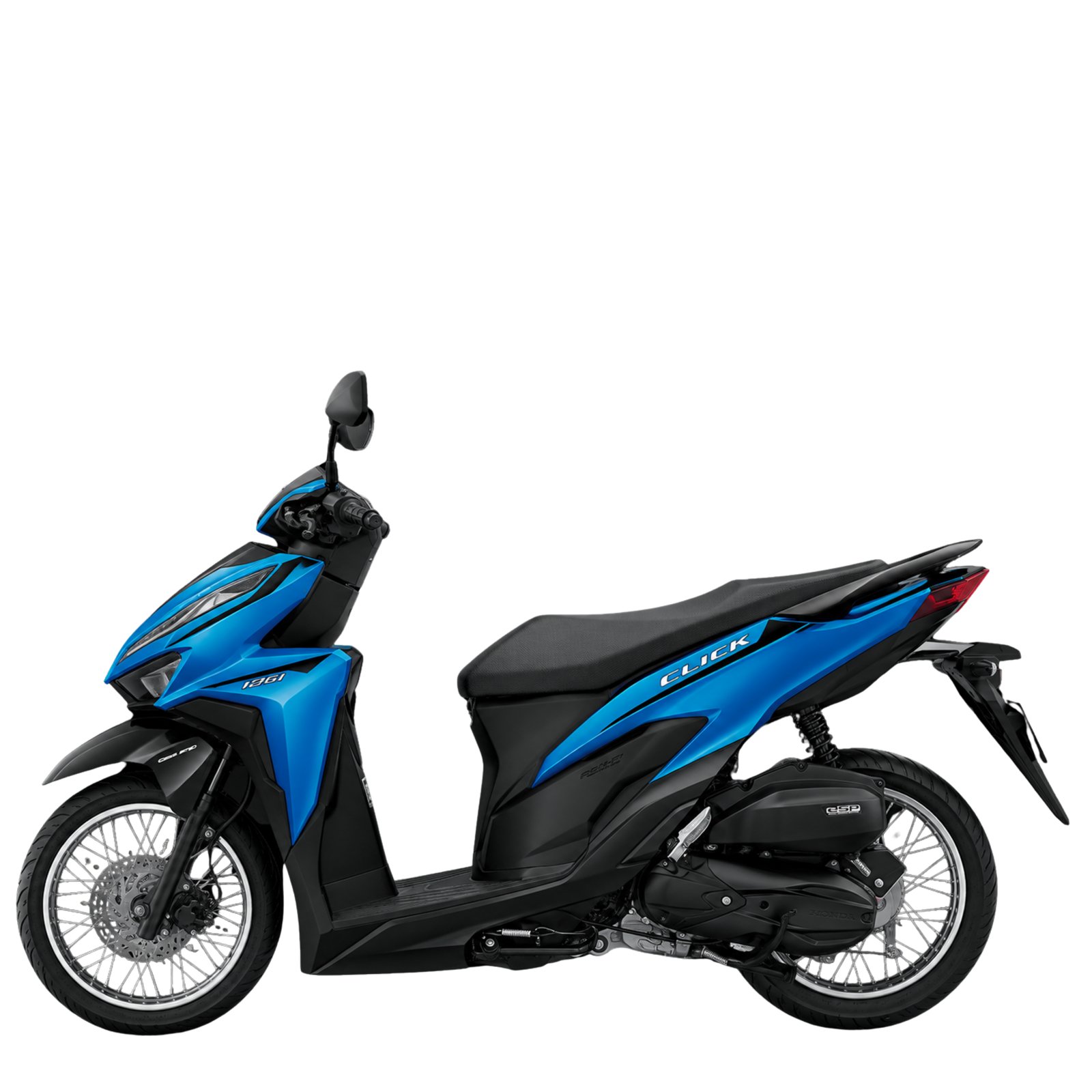 Honda-Click-125i-ปี-2019-ล้อซี่ลวด-Spoke-สีน้ำเงิน-ดำ