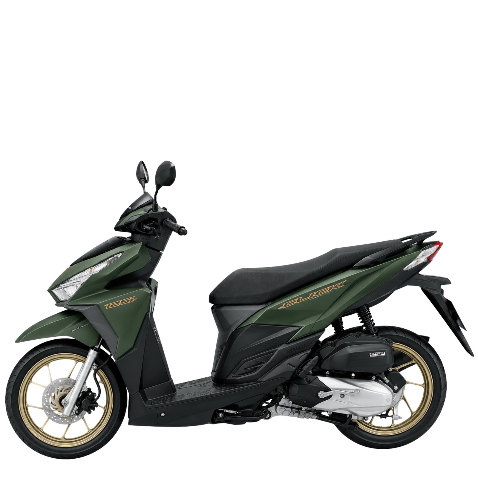 Honda Click 125i รุ่นล้อแม็ก ปี 2017 สีเขียวดำ