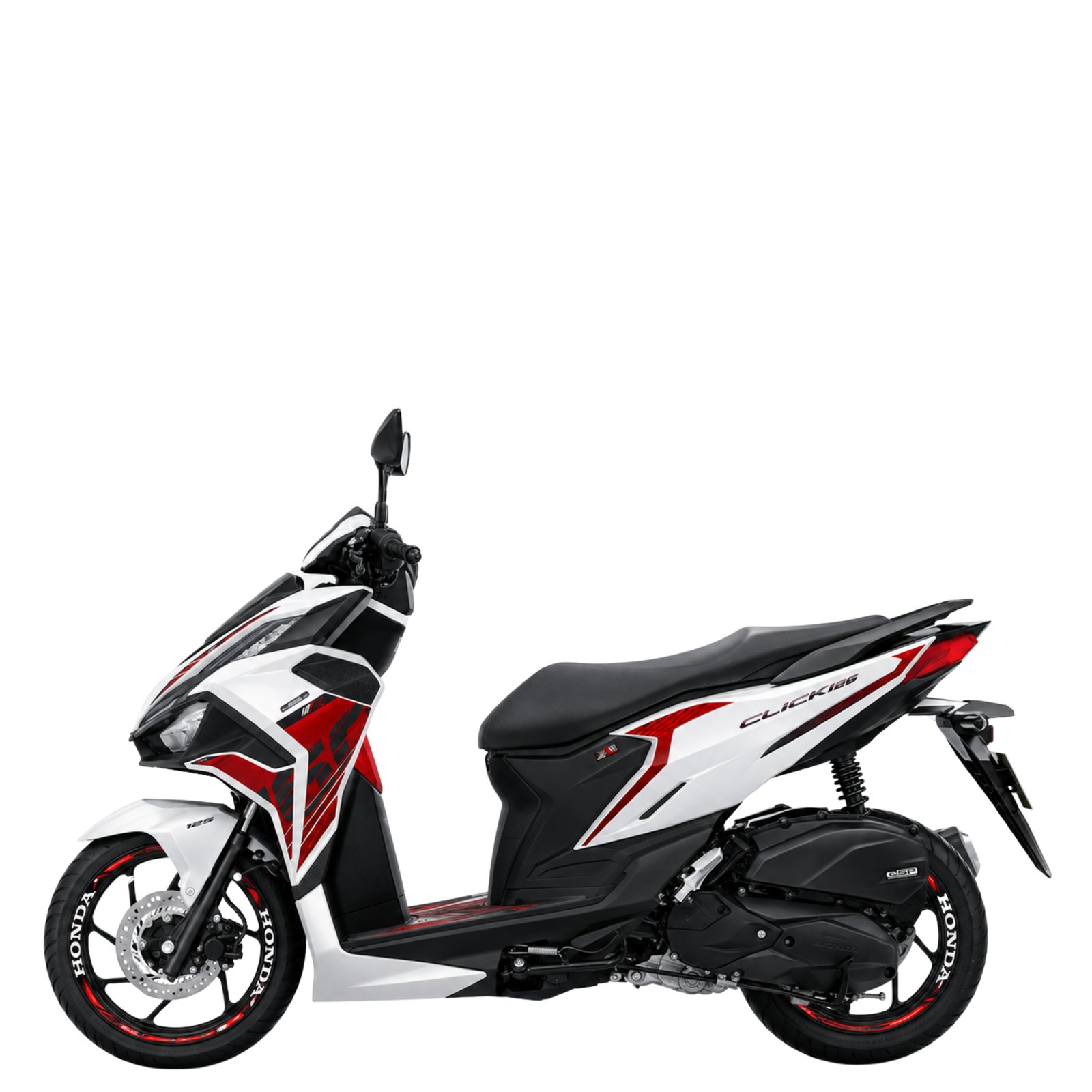 Honda Click 160 รุ่น Click 160R ปี 2026 สีขาวแดงดำ