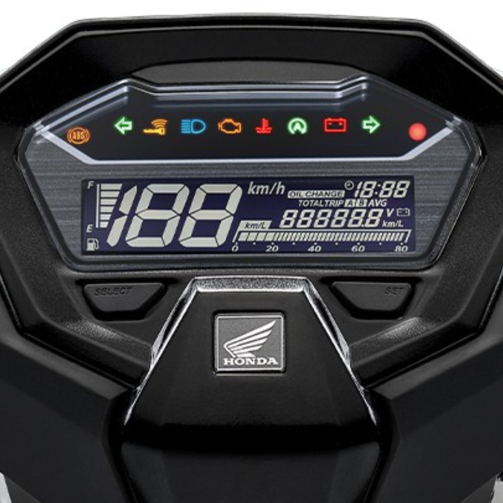 Honda-Click-160i-2022-รุ่น-Standard-CBS-Full-Digital-Speedometer