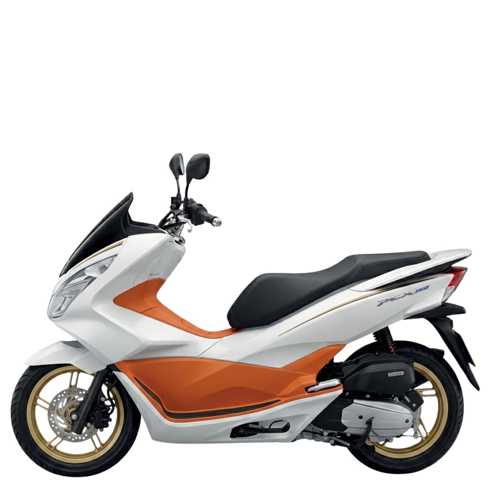 Honda PCX 150 รุ่น Special Edition 2017 สีขาว - ส้ม (White - Orange)