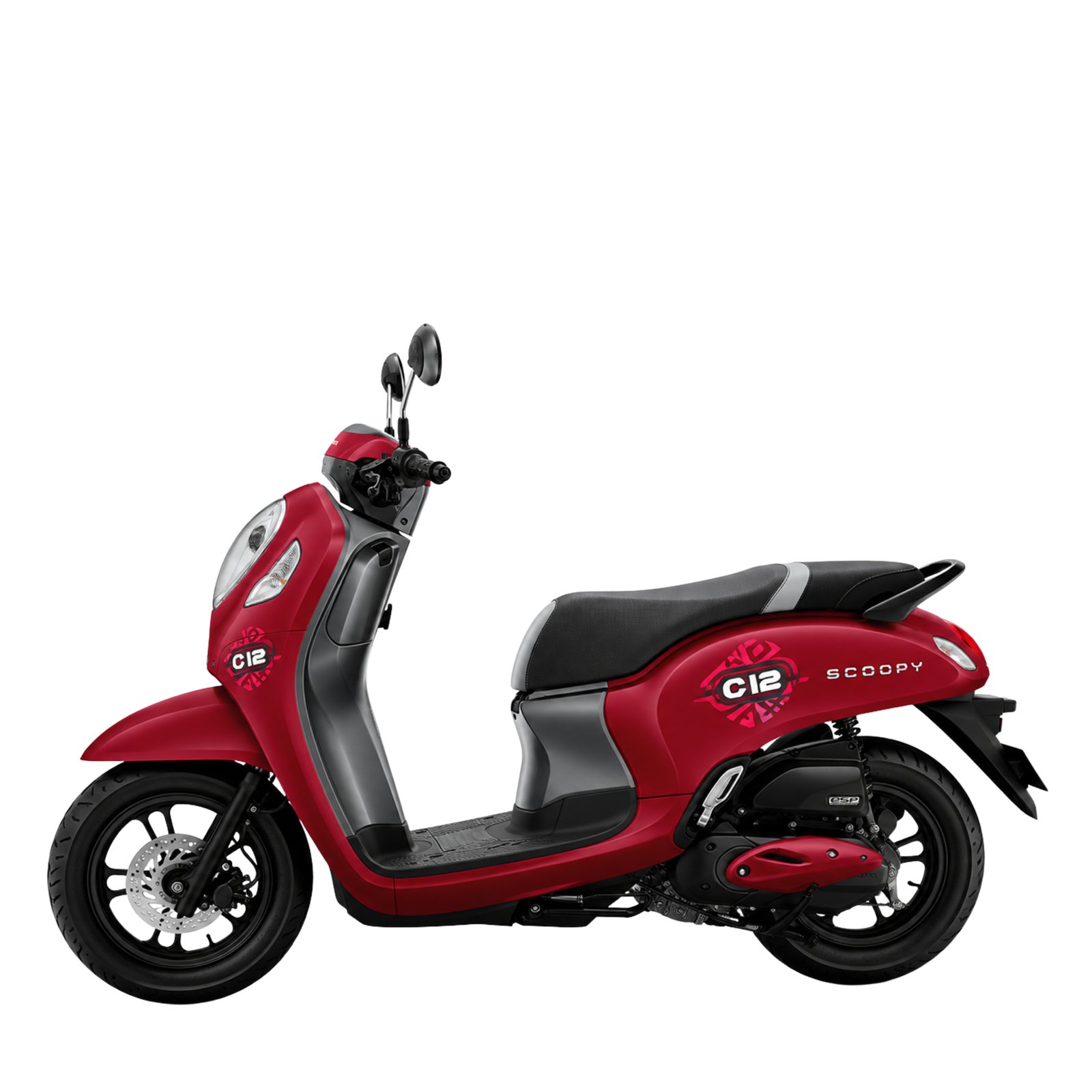 Honda-Scoopy-2022-Club12-แดง-เทา