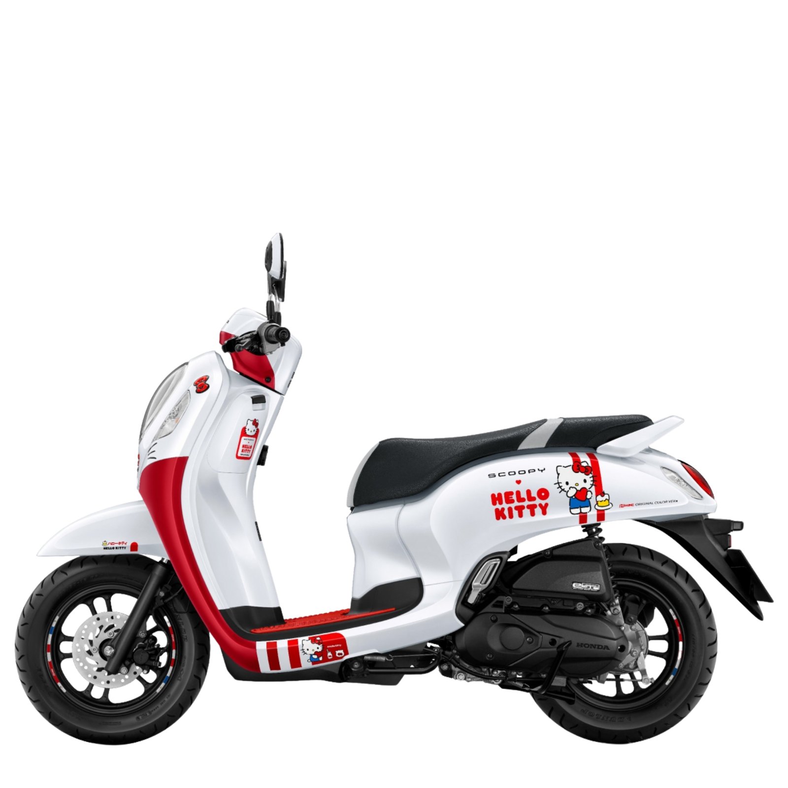 Honda Scoopy 2024 รุ่นพิเศษ Limited Edition Hello Kitty สีขาวแดง