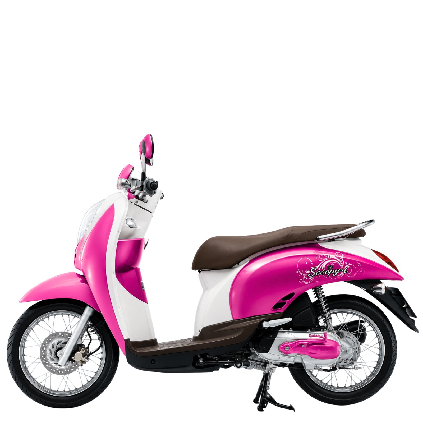 Honda-Scoopy-i-2009-รุ่น-Cute-สีชมพู-ขาว