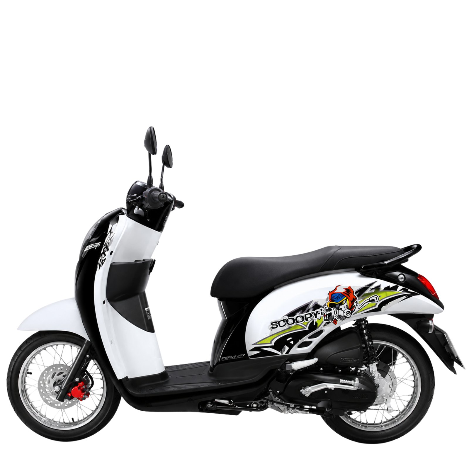 Honda Scoopy i Active Boy 2011 สีขาวดำ