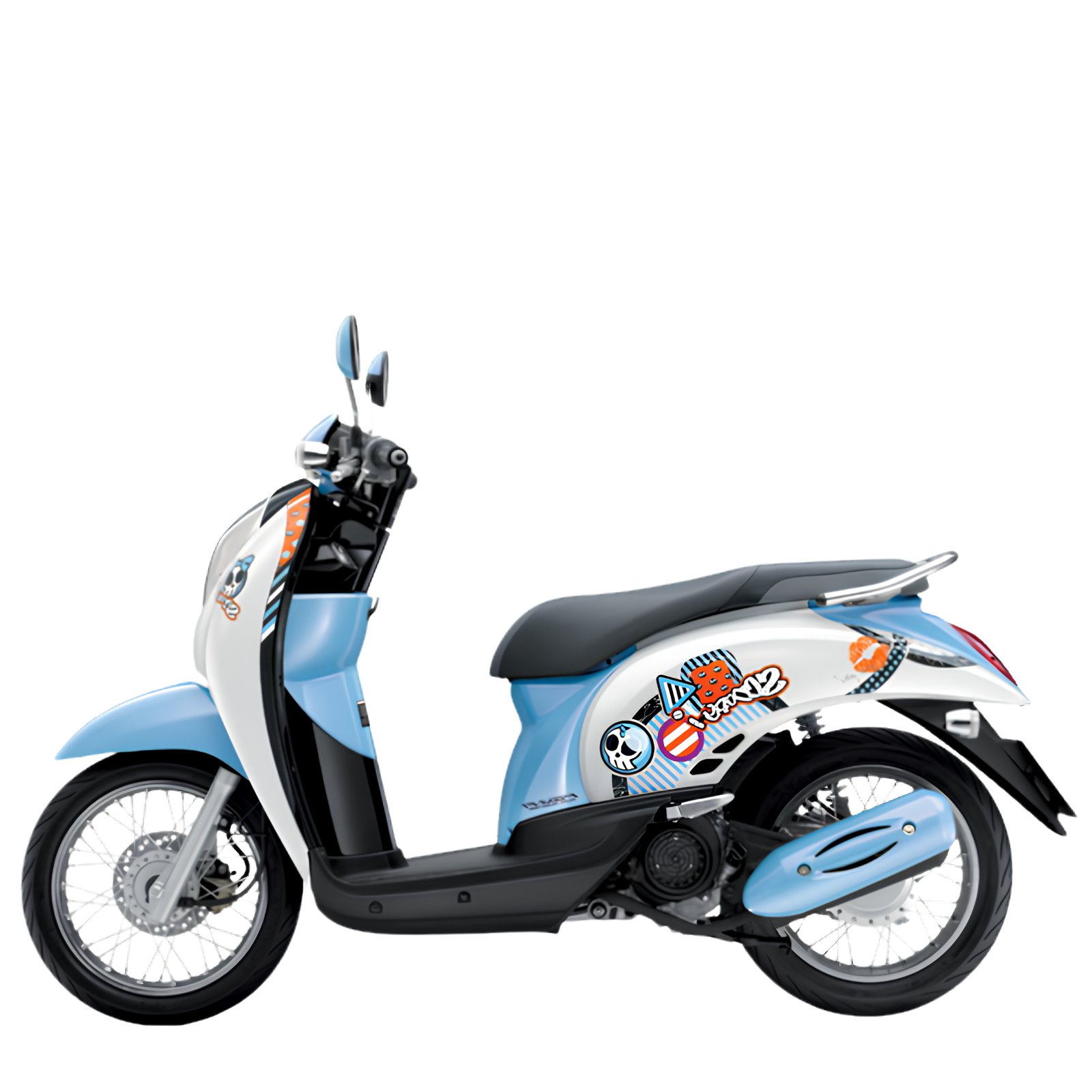 Honda Scoopy i รุ่น Vivid Me ปี 2011 สีฟ้าขาว