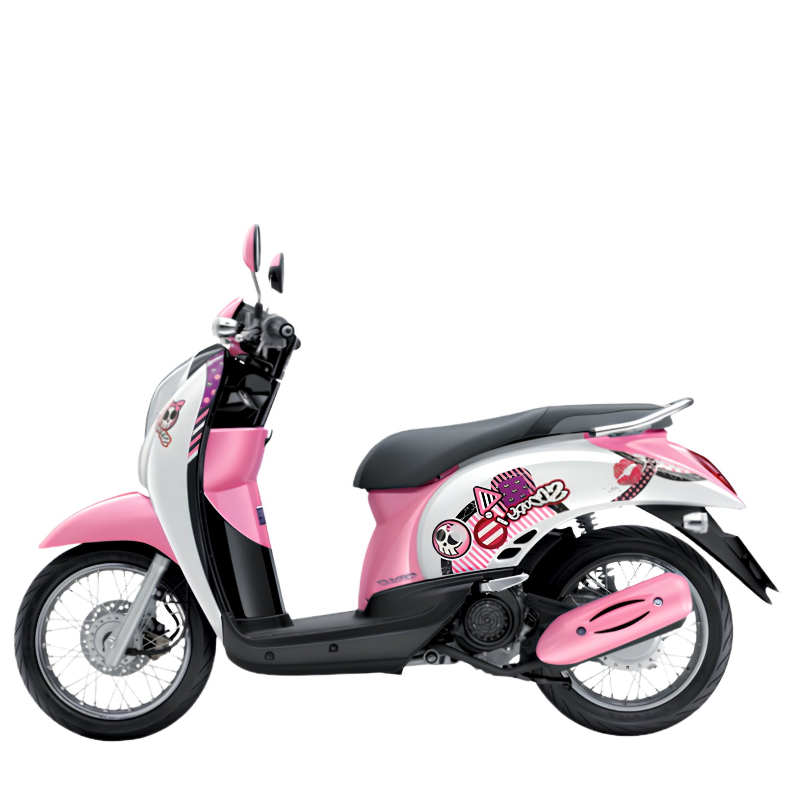 Honda-Scoopy-i-Vivid-Me-ปี-2010-ชมพูขาว