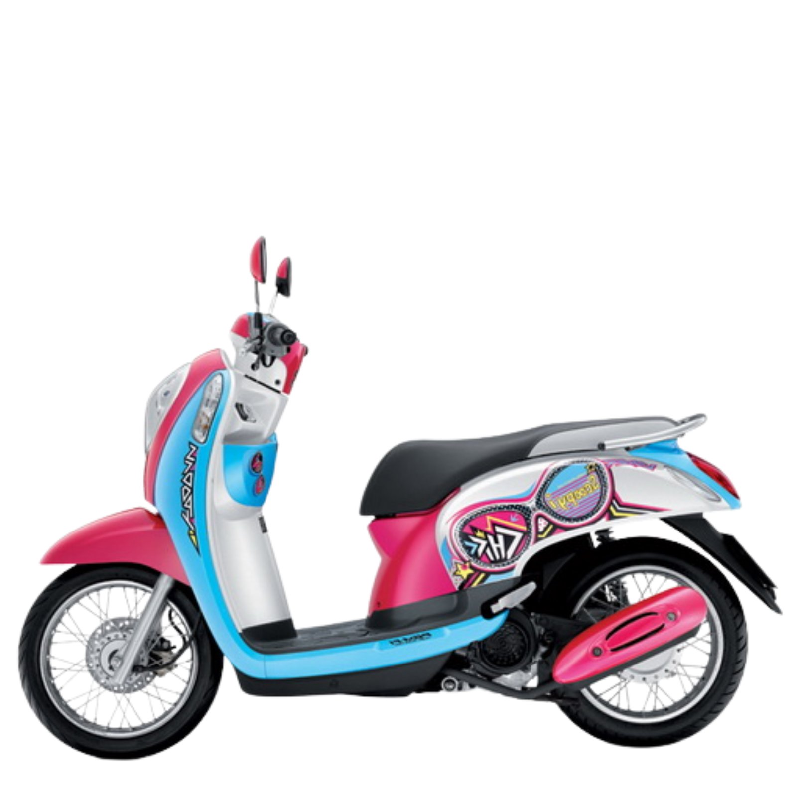 Honda-Scoopy-i-Vivid-Me-ปี-2012-สีฟ้าชมพู