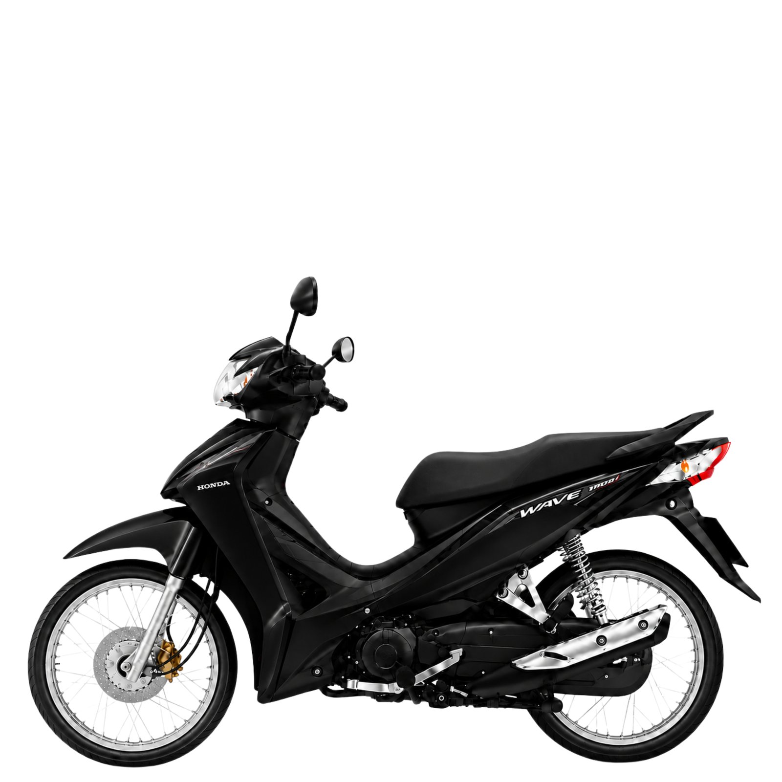 Honda Wave 110 รุ่นล้อซี่ลวด สตาร์ทเท้า ดรัมเบรก ปี 2026 สีดำ