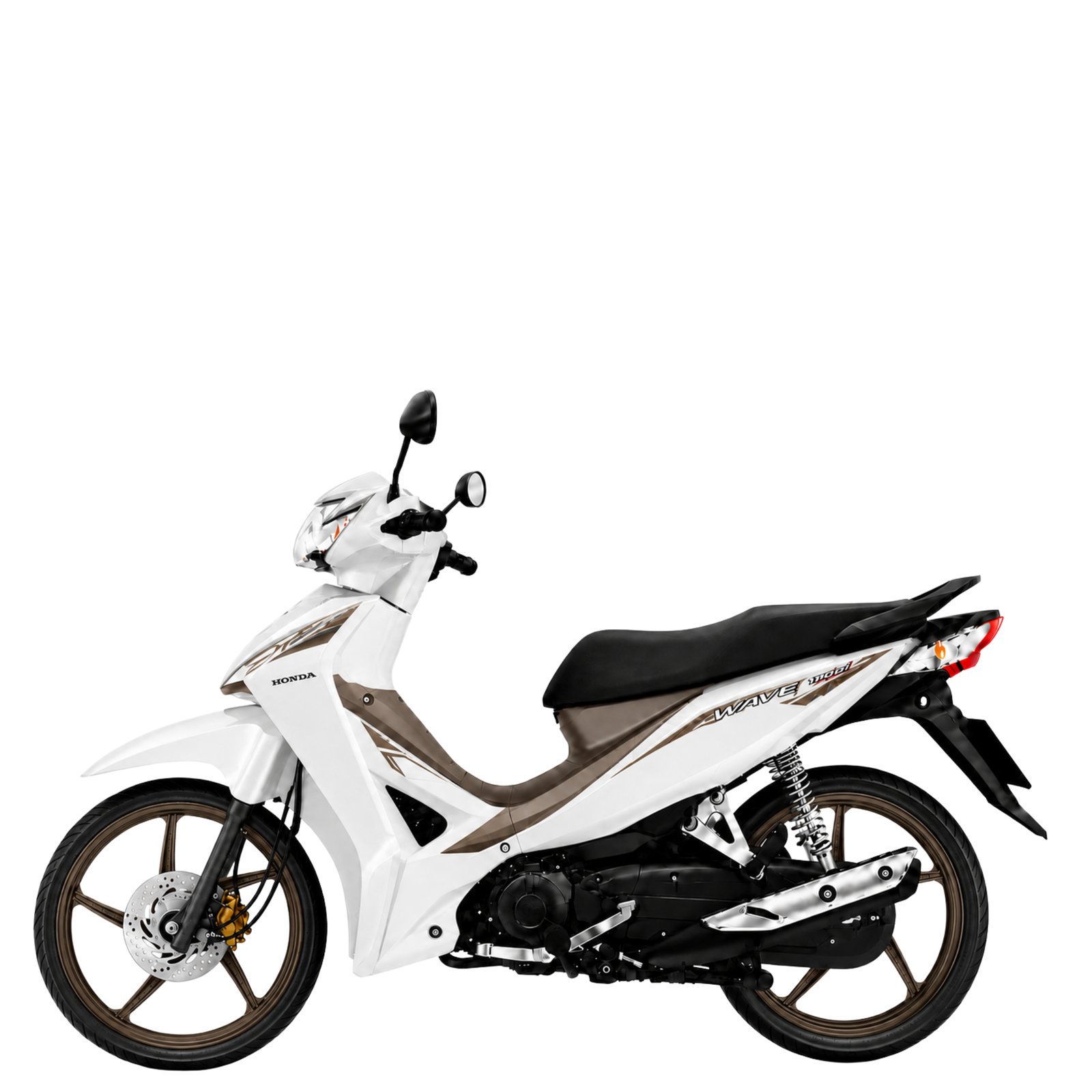 Honda Wave 110 รุ่นล้อแม็ก Special Edition ปี 2026 สีขาวน้ำตาล