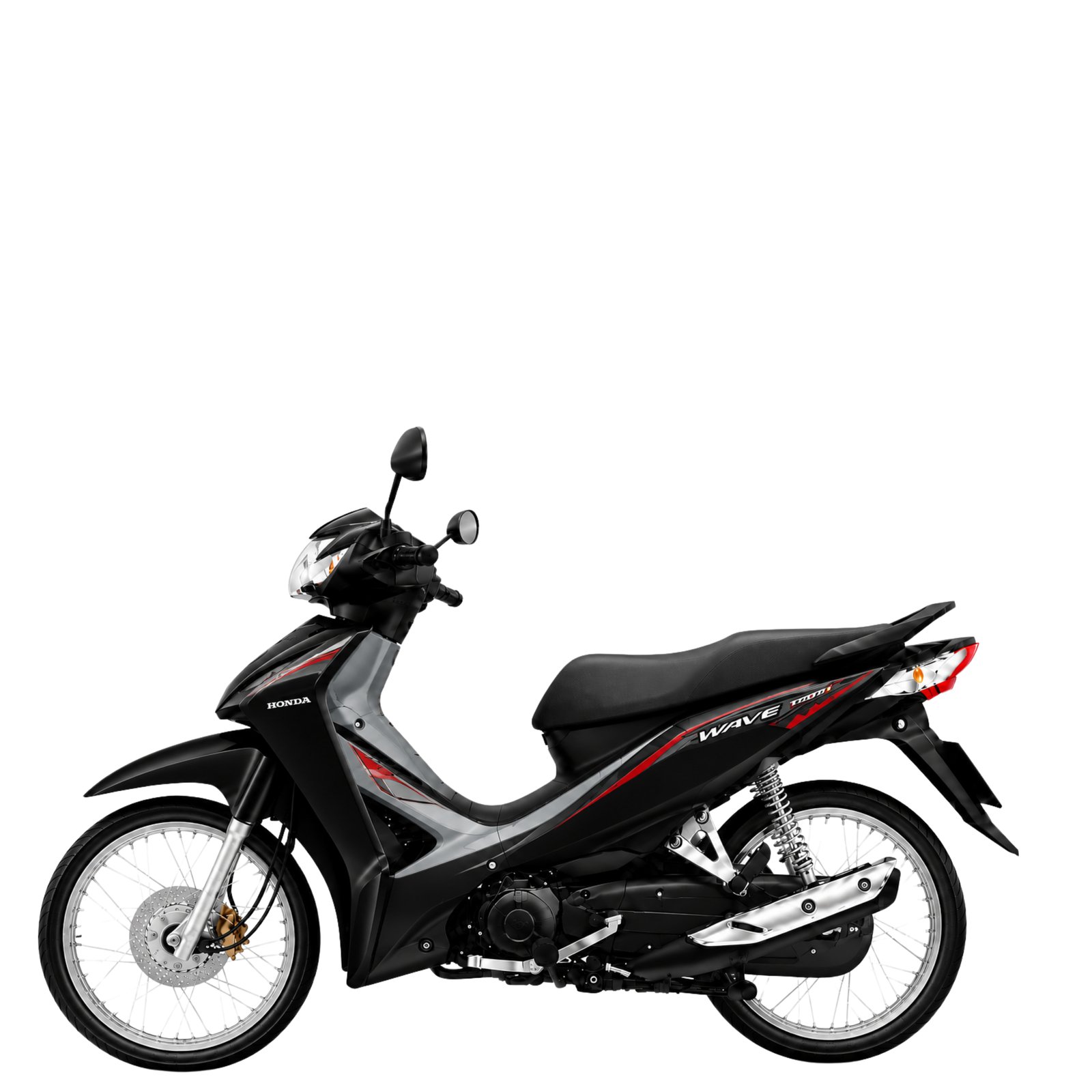 Honda-Wave-110i-2019-รุ่นสตาร์ทมือ-ดิสก์เบรกHonda-Wave-110i-2019-รุ่นสตาร์ทเท้า-ดิสก์เบรกหน้า-ล้อซี่ลวด-สีดำ
