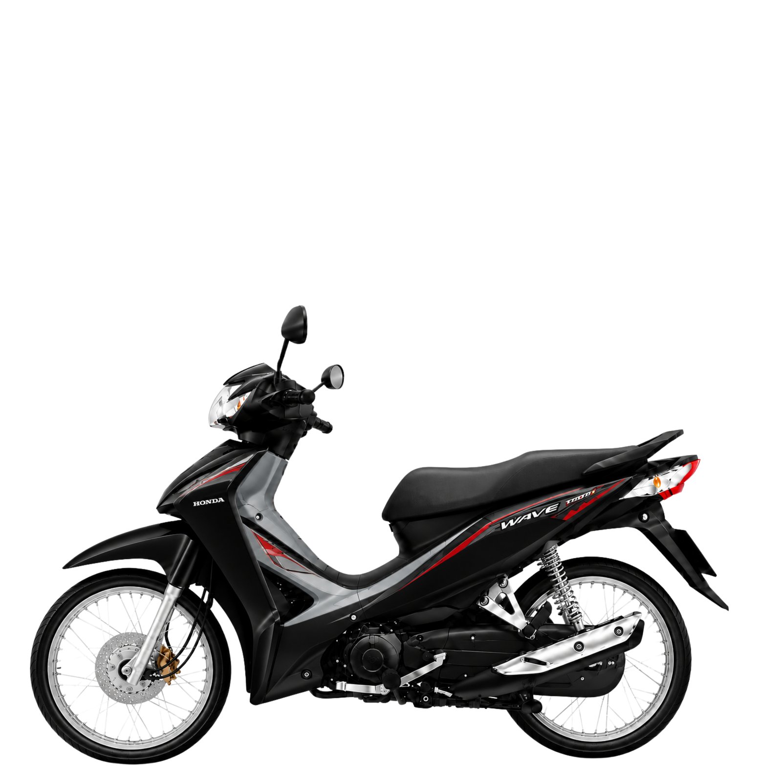 Honda-Wave-110i-2019-รุ่นสตาร์ทมือ-ดิสก์เบรกหน้า-ล้อซี่ลวด-สีดำ-เทา