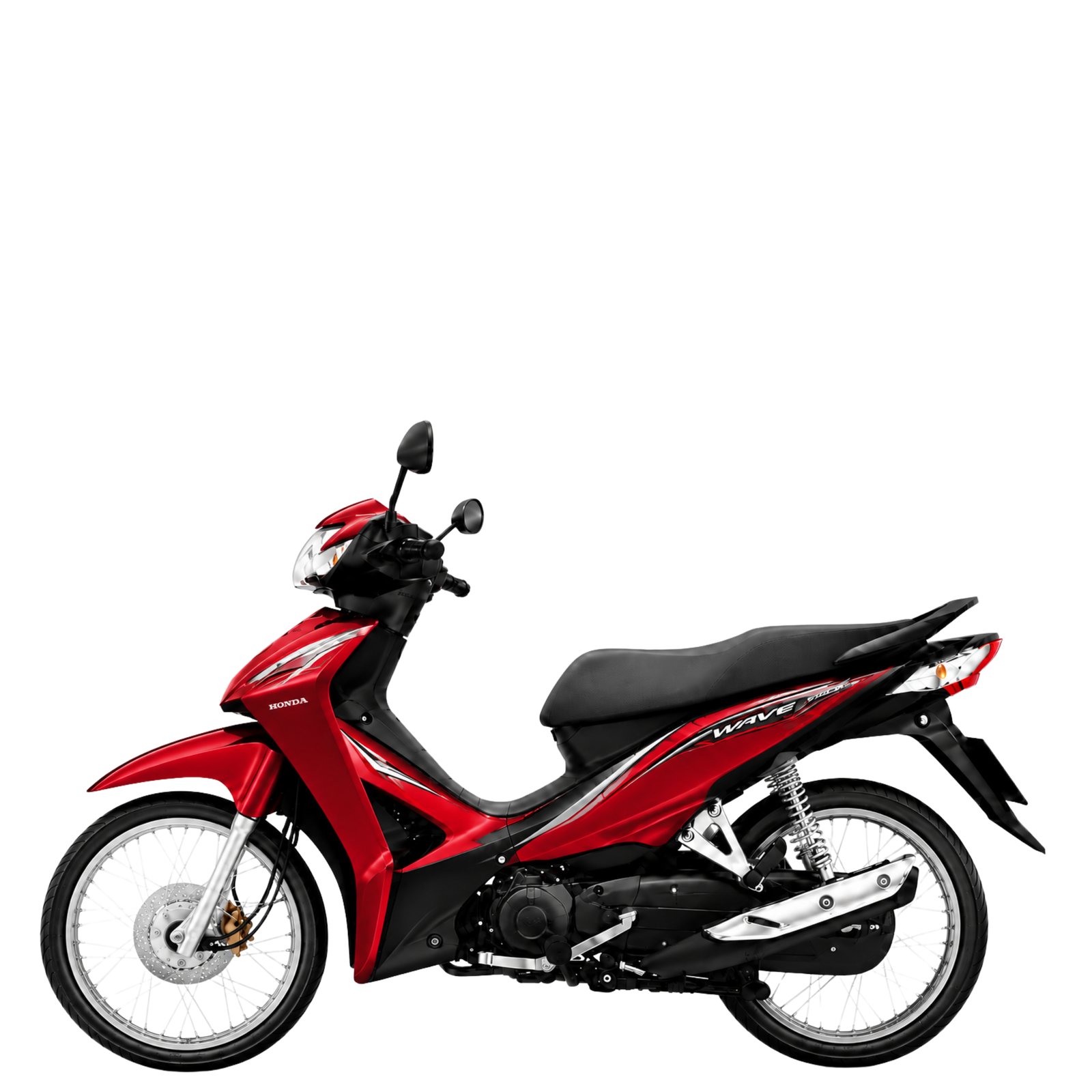 Honda-Wave-110i-2024-รุ่นสตาร์ทมือ-ดิสก์เบรกหน้า-ล้อซี่ลวด-สีแดง-ดำ