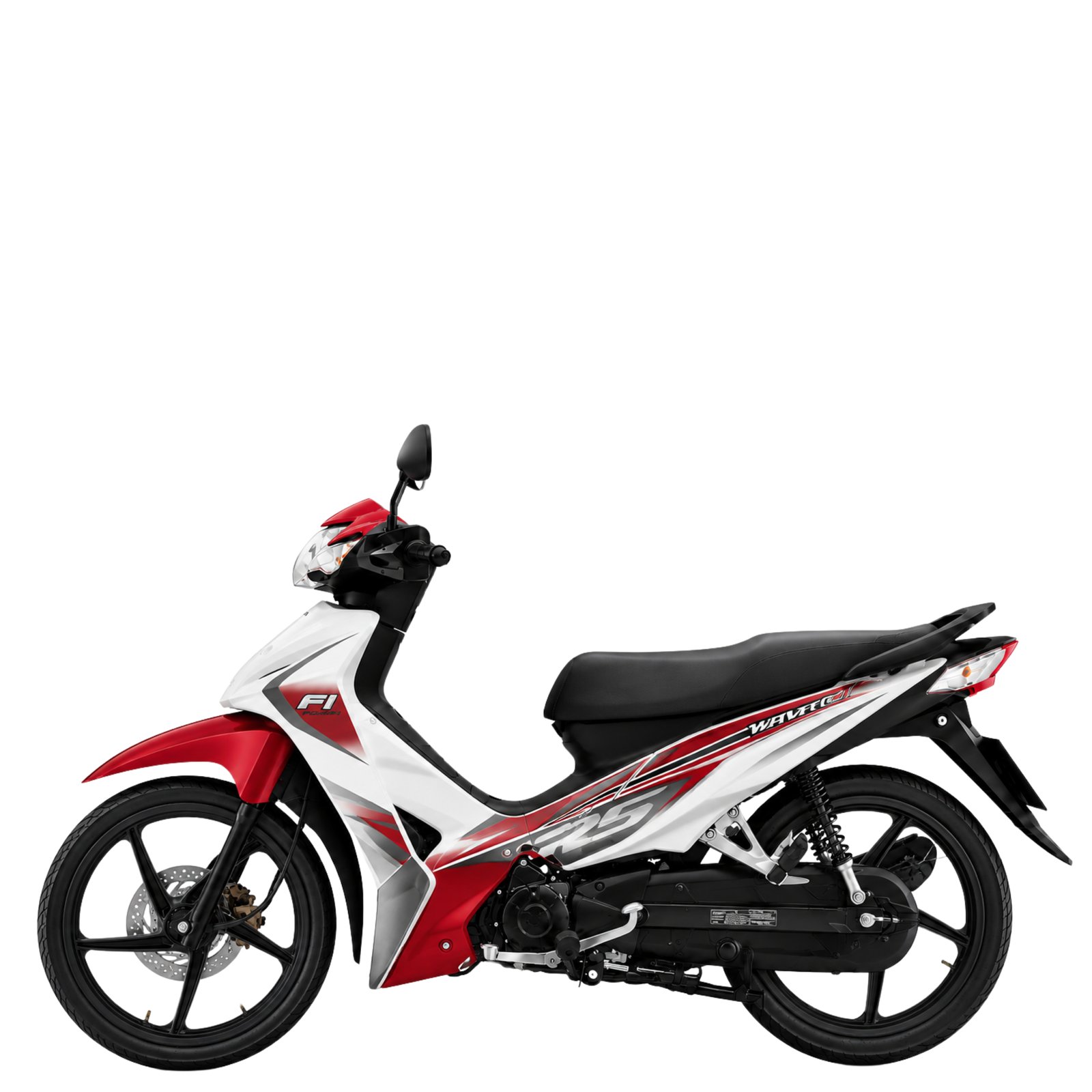 Honda-Wave-110i-ปี-2015-รุ่นล้อแม็ก-ดิสก์เบรกหน้า-สตาร์ทมือ-ขาว-แดง