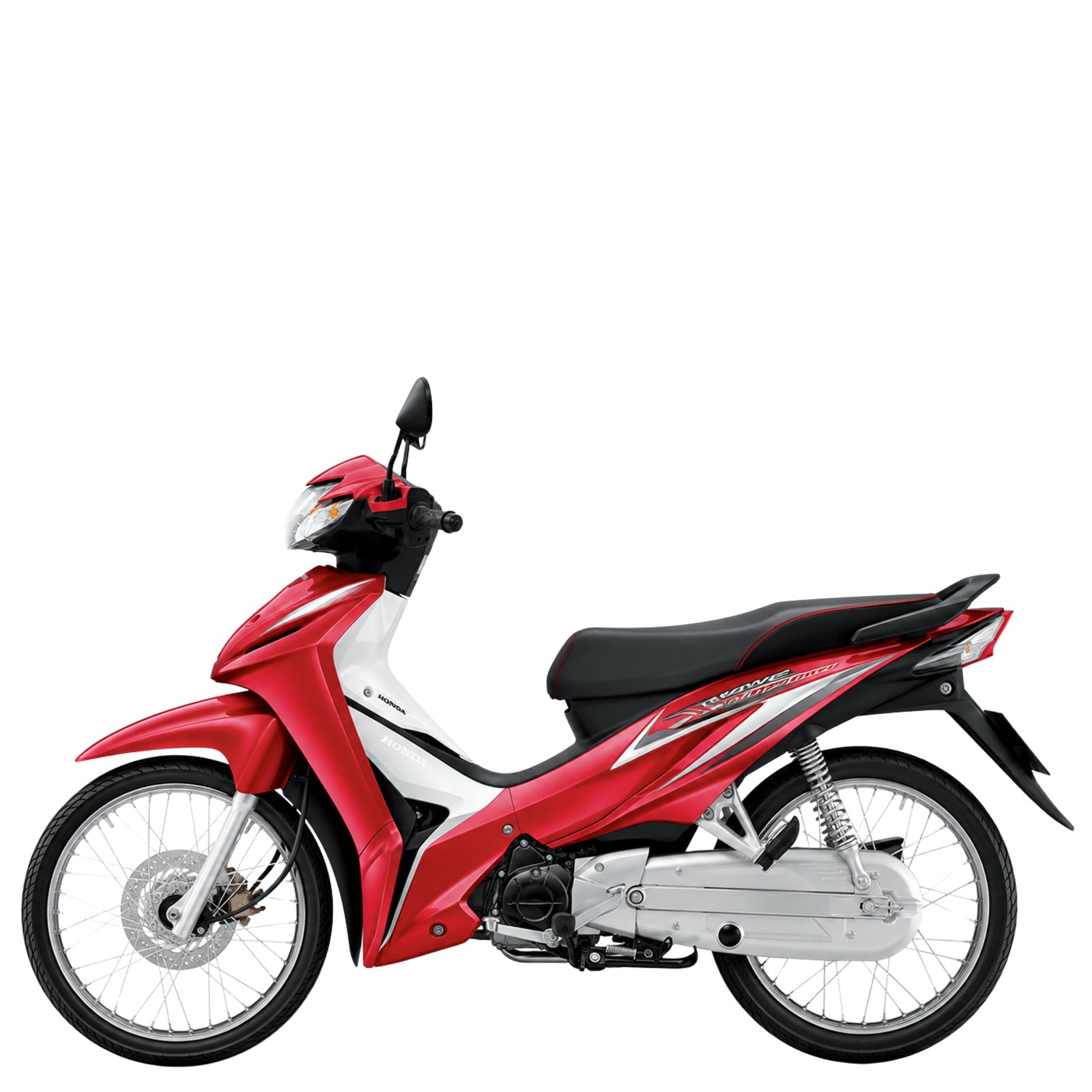 Honda Wave 110i รุ่นดิสก์เบรกหน้า สตาร์ทมือและเท้า ปี 2012 สีแดงขาว