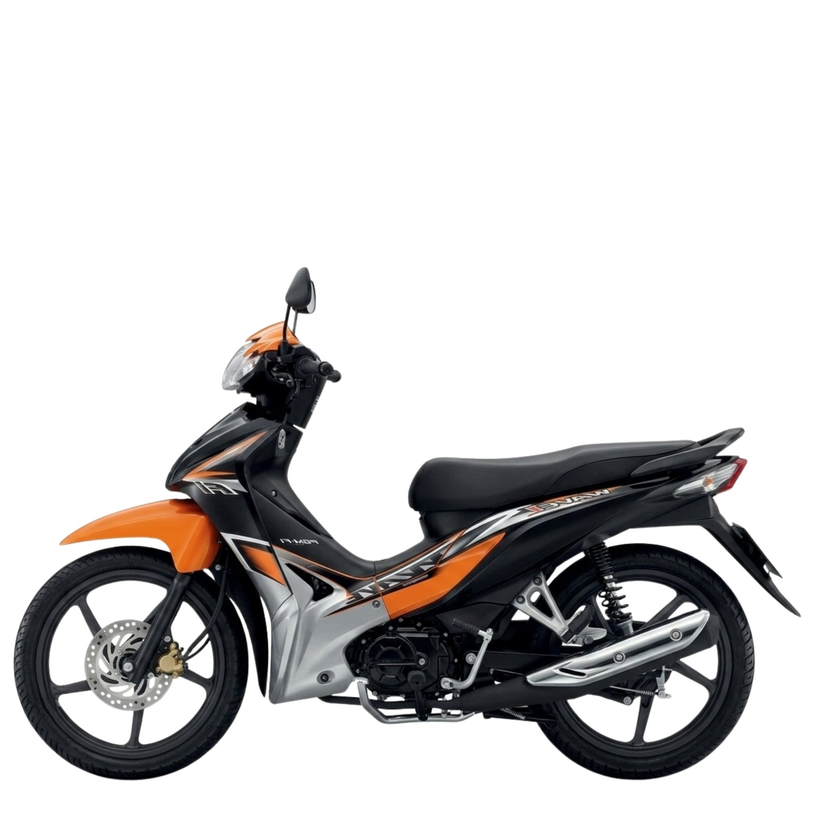 Honda Wave 110i รุ่นล้อแม็ก ปี 2017 สีส้มดำ