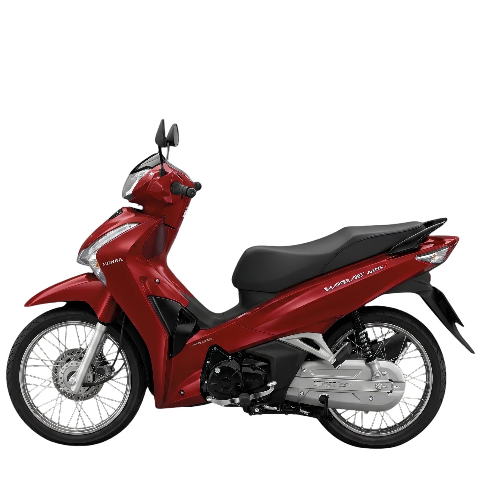 Honda-Wave-125i-2018-รุ่นสตาร์ทมือ-ล้อซี่ลวด-แดงดำ