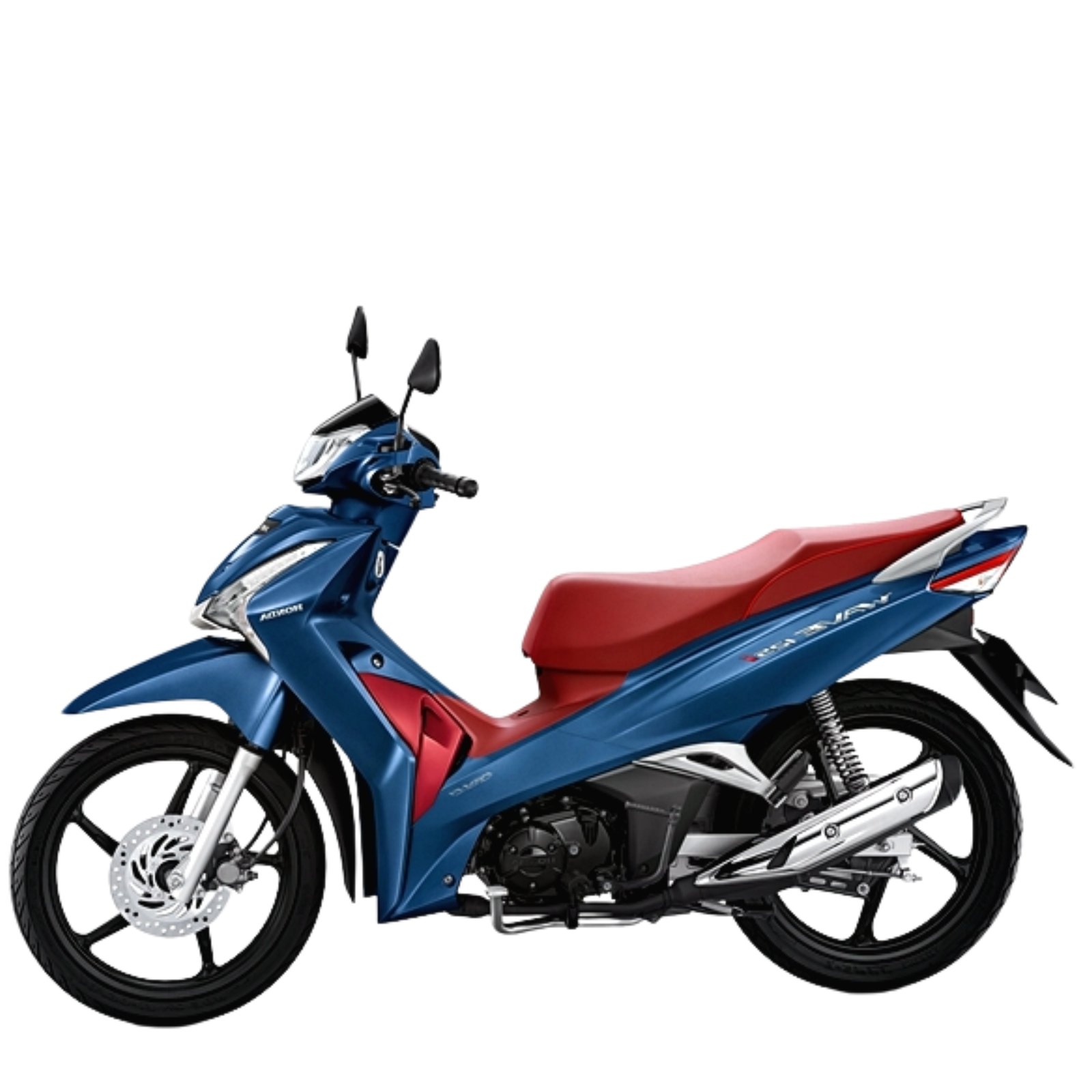 Honda-Wave-125i-2019-รุ่นสตาร์ทมือ-ล้อแม็ก-สีน้ำเงิน-แดง