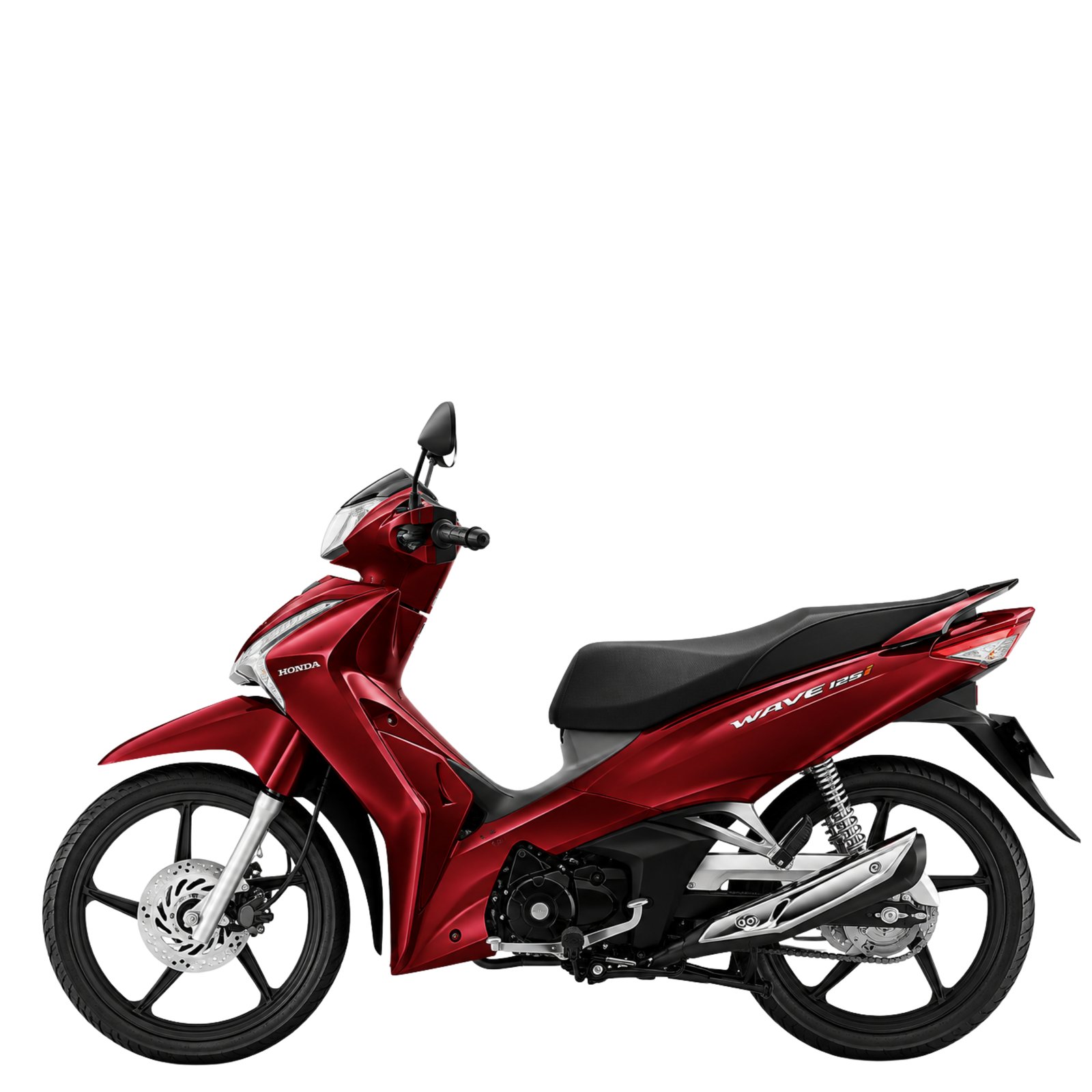 Honda Wave 125i รุ่นล้อแม็ก ปี 2023 สีแดงเทา
