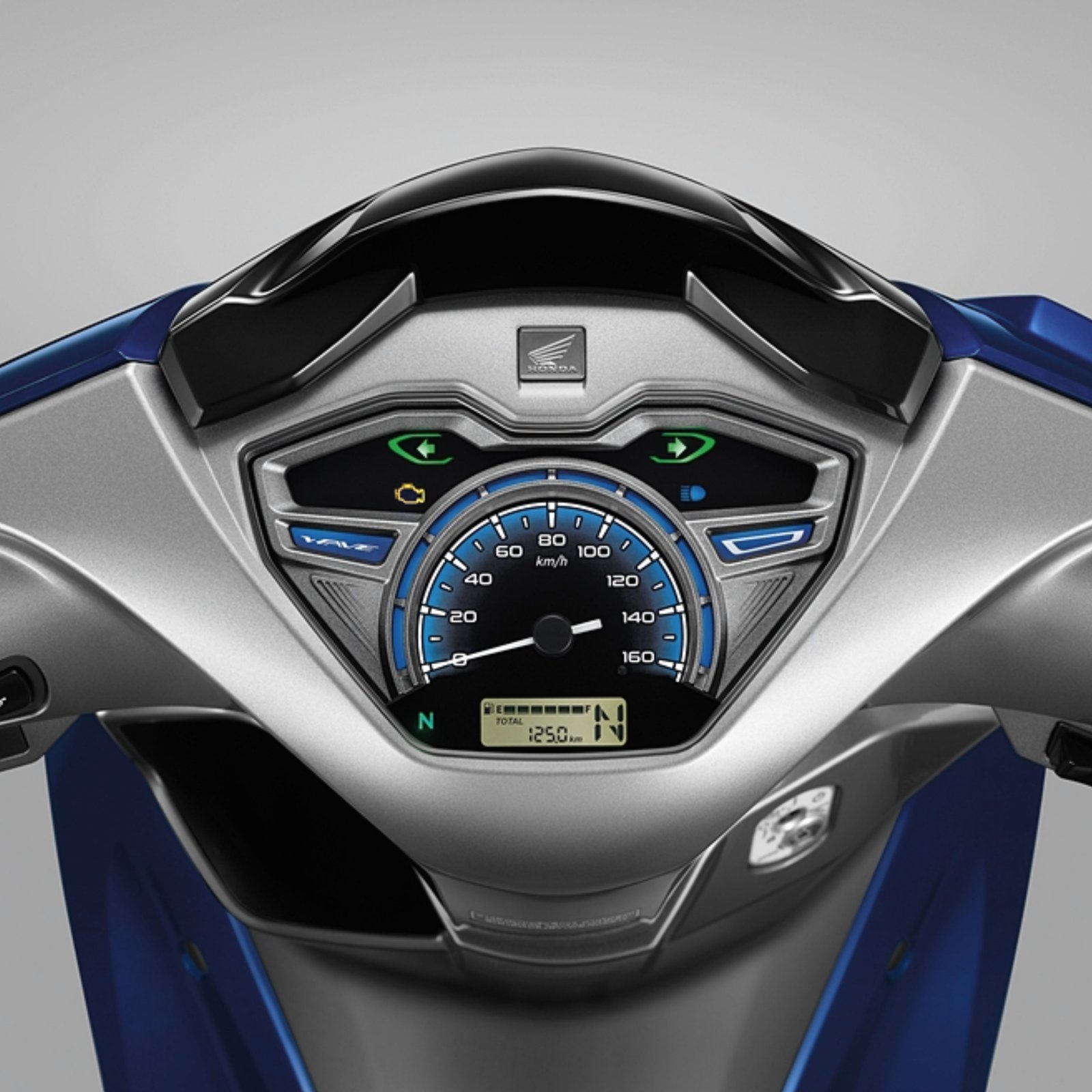Wave 125i รุ่นสตาร์ทมือ ล้อซี่ลวด ปี 2024 หน้าปัดเรือนไมล์