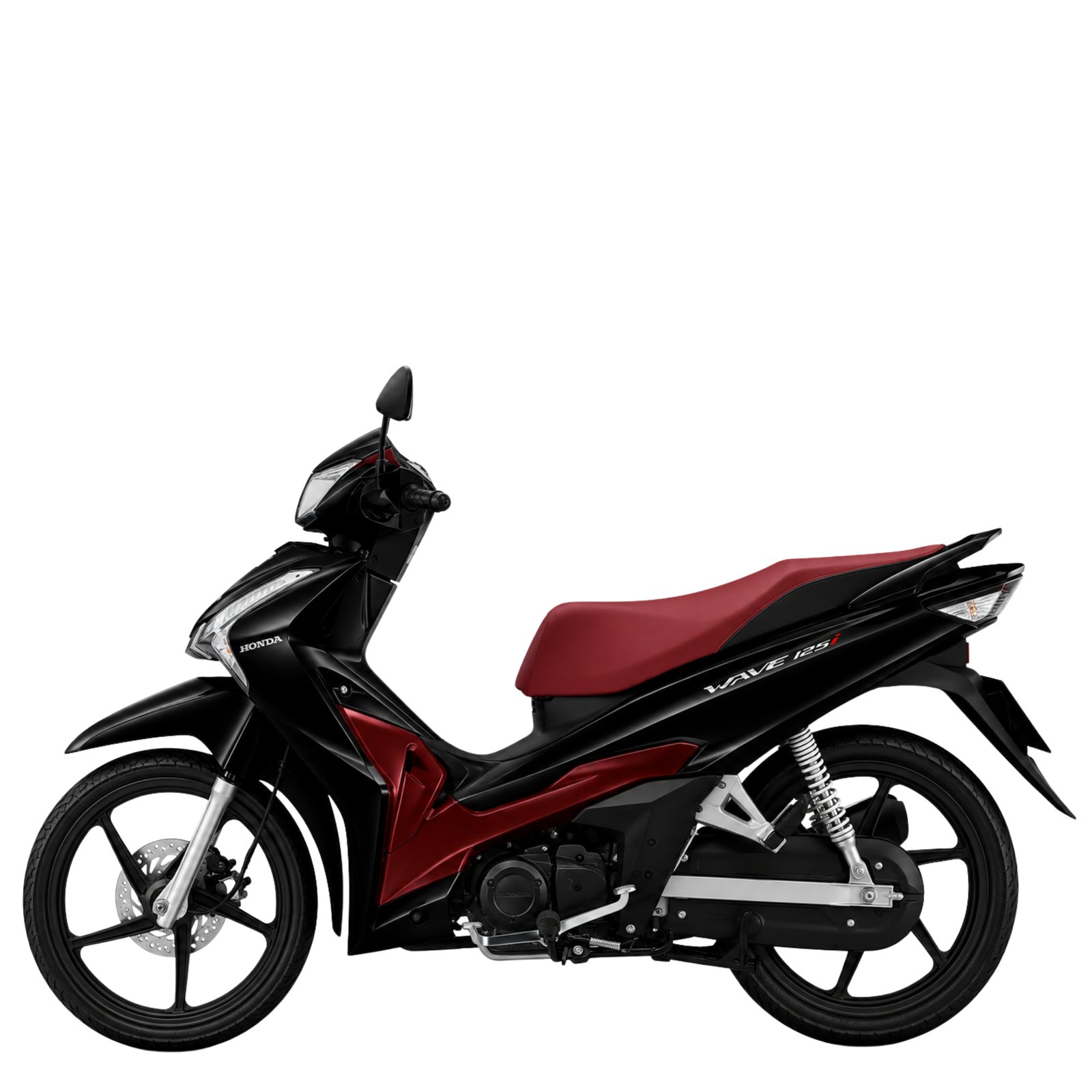 Honda Wave 125i รุ่นสตาร์ทมือ ล้อแม็ก ปี 2024 ดำแดง
