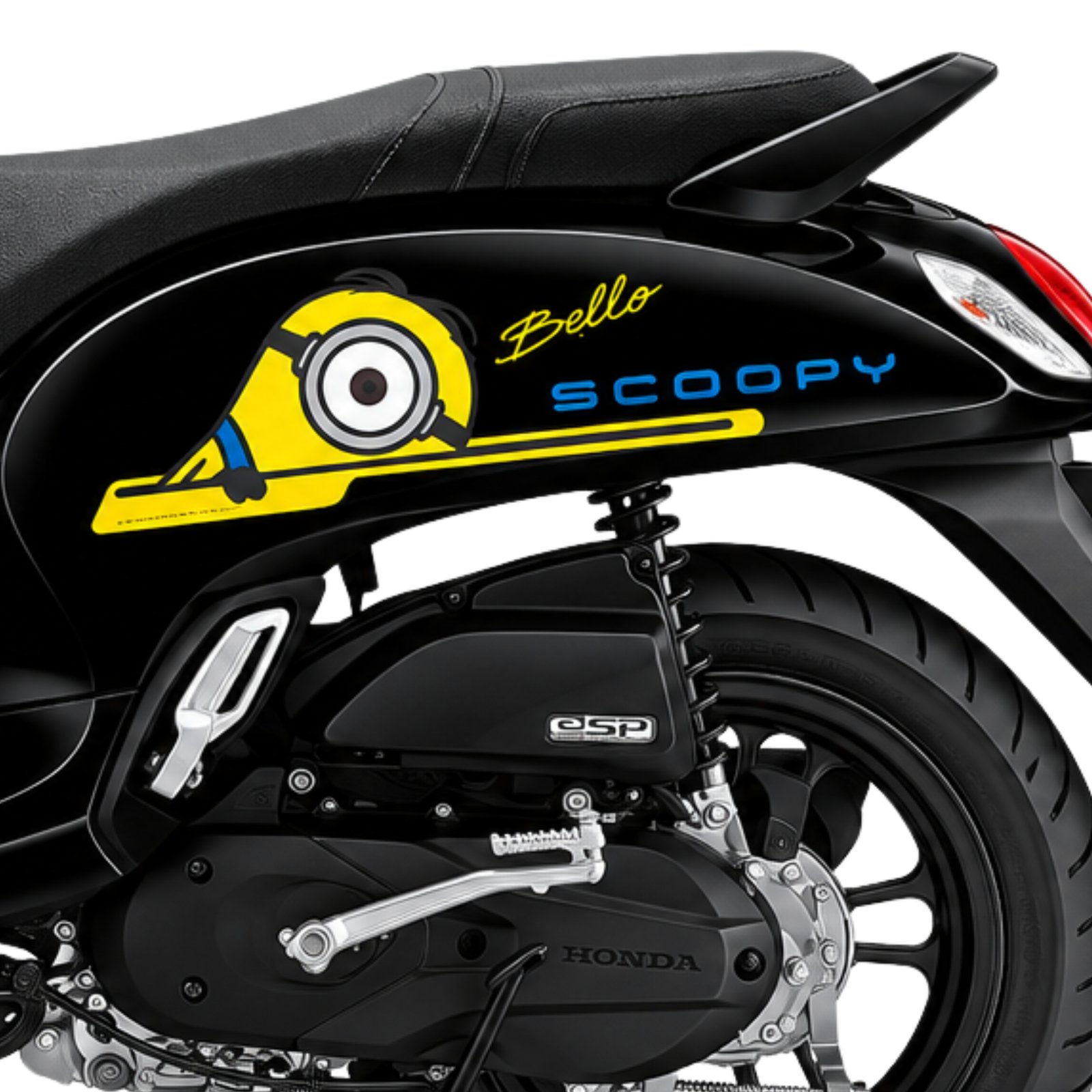 Minions Sticker (Glow in the dark) ของ Honda Scoopy รุ่น Minions Limited Edition ปี 2023