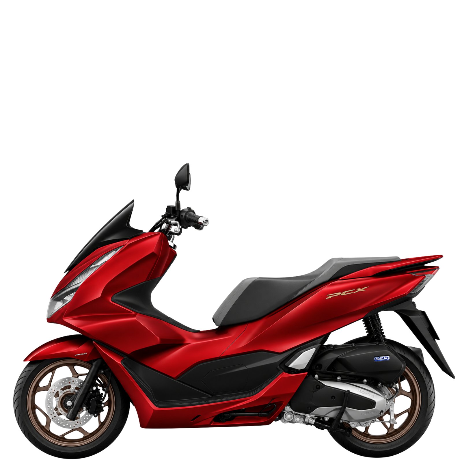 PCX 160 2024 สีรถ Honda PCX160 รุ่น ABS สีแดง-ดำ