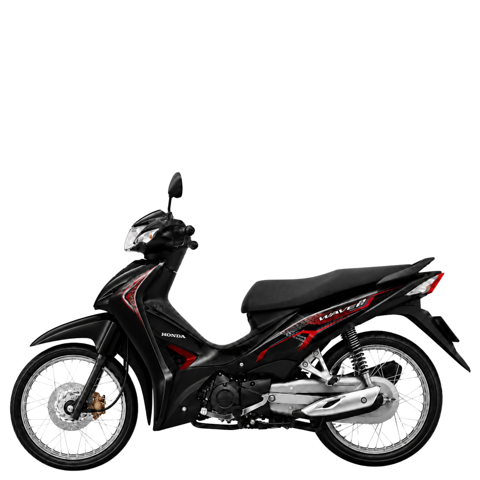 Wave 110i ดิสก์เบรกหน้า ล้อซี่ลวด ปี 2023 สีดำแดง