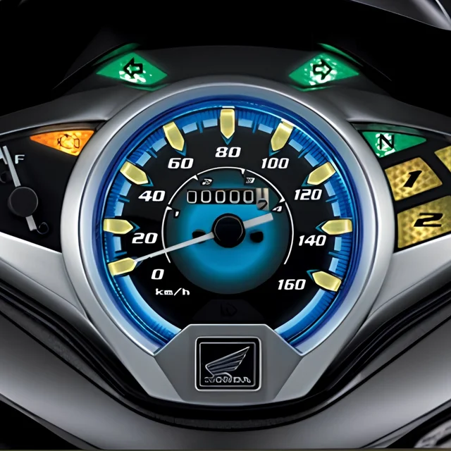 Blue Diamond Meter ของ Honda Wave 125i รุ่นล้อซี่ลวด สตาร์ทมือ/เท้า ปี 2015
