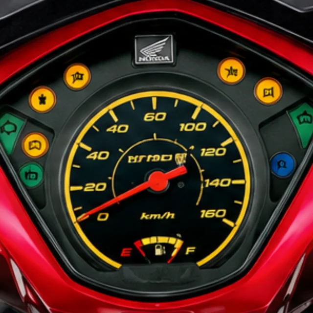 Clear Instrument Cluster ของ Honda Wave 110i รุ่นดรัมเบรกหน้า สตาร์ทเท้า ปี 2014