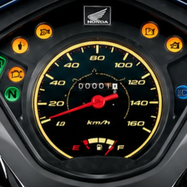 Clear Instrument Cluster ของ Honda Wave 110i รุ่นล้อแม็กสตาร์ทมือ ดิสก์เบรกหน้า ปี 2014