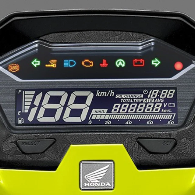 Full Digital Meter ของ Honda Click 160 รุ่น Standard ปี 2026
