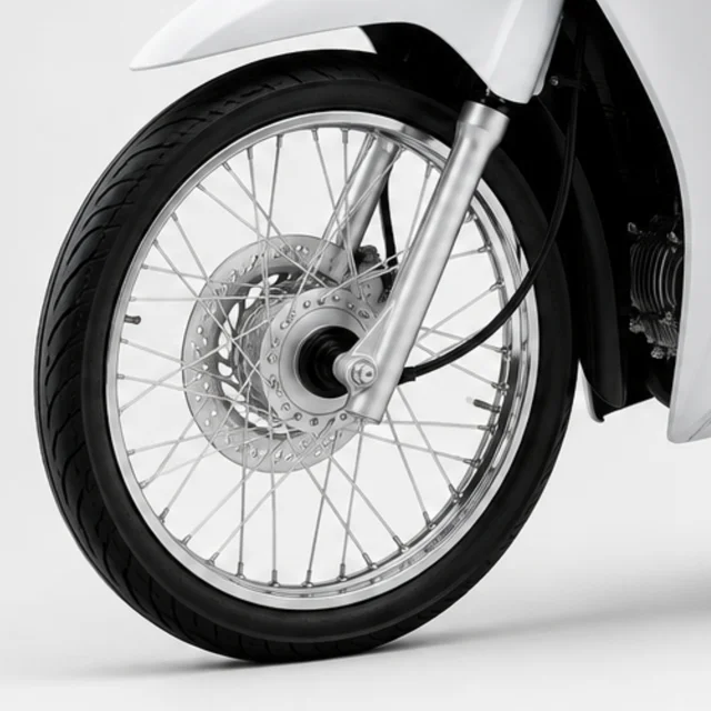 Spoke Wheels with Front Disc Brake ของ Honda Wave 125i รุ่นสตาร์ทมือ ล้อซี่ลวด ปี 2014