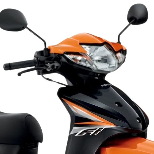 Large Headlight with Modern Front Fascia ของ Honda Wave 110i รุ่นล้อแม็ก ปี 2017