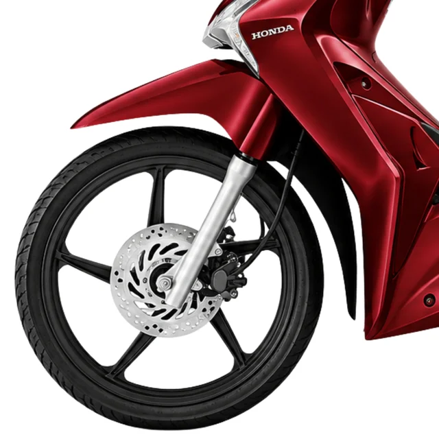 Matte Black Alloy Wheels ของ Honda Wave 125i รุ่นล้อแม็ก ปี 2023