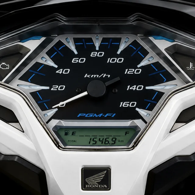 New LCD Digital Meter ของ Honda Click 125i รุ่น Premium Sport ล้อแม็ก ปี 2015