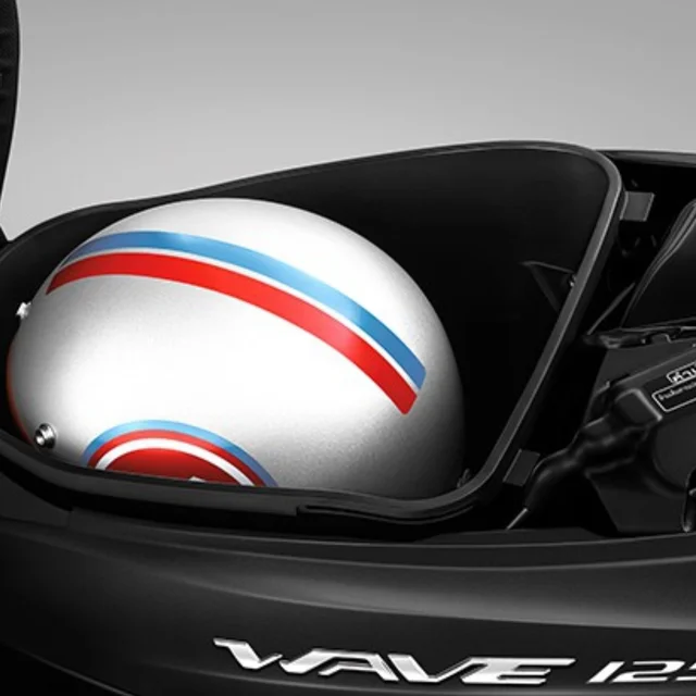 Wave 125i รุ่นสตาร์ทมือ ล้อซี่ลวด ปี 2025 ช่องเก็บของ