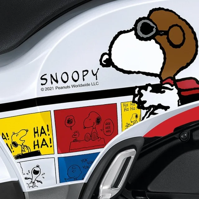 ดีไซน์ด้านข้าง ของ Honda Scoopy รุ่น Snoopy Limited Edition ปี 2021
